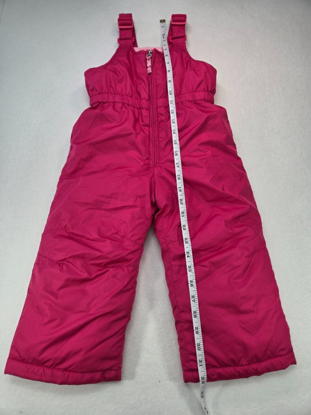 RWay Girls 2T Hot Pink Insulated Snow Bib Overalls Ski Snow Pants Winter - Picture 6 of 9